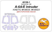 KV Models 48106-1 A-6A/E Intruder (KINETIC #K48034, #K48023) Double sided Kinetic US 1/48