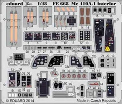 Eduard FE668 Me 410A-1 interior S.A.