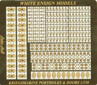 White Ensign Models PE 35079 KRIEGSMARINE PORTHOLES, HATCHES and DOORS 1/350