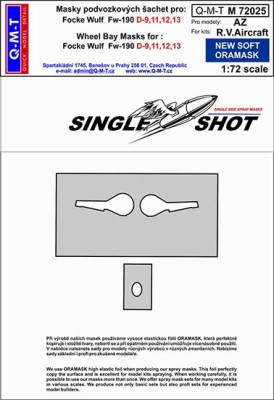 Q-M-T M72025 1/72 Mask Fw-190D-9,11,12,13 (AZMOD./RV)