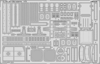 Eduard 72734 Set AC-130J exterior (Zve) 1/72