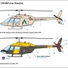 Miniwing Plastic MINI367 Bell OH-58A KIOWA / over America 1 kit boxed, 2 decal versions, canopy mask, PE Parts 1/144