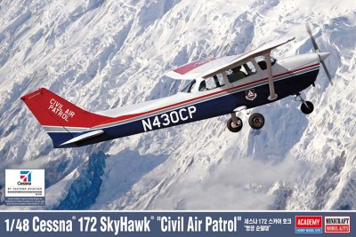 Academy 12367 Cessna 172 Skyhawk Light Aircraft 1/48