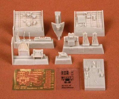 Sbs Model 48022 Ki-43-II Hayabusa (Oscar) cockpit set 1/48