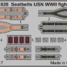 Eduard FE828 Seatbelts USN WWII fighters STEEL 1/48