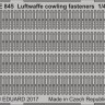 Eduard FE845 Luftwaffe cowling fasteners 1/48 1/48