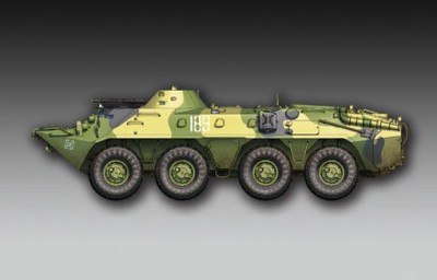 Trumpeter 07138 БТР-70 (Поздняя версия) 1/72