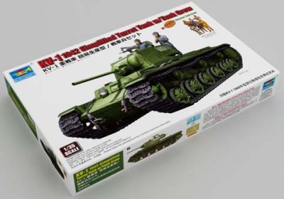 Trumpeter 09597 KV-1 1942 Simplified Turret Tank w/Tank Crew 1/35
