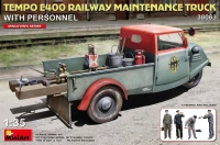 Miniart 38063 Tempo E400 Railway Mainten.Truck w/ Personnel 1/35