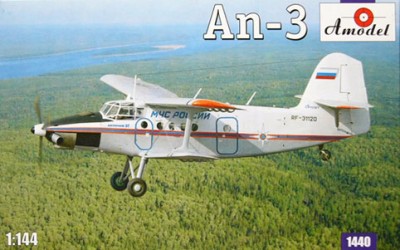 Amodel 1440 Самолет Ан-3 1/144
