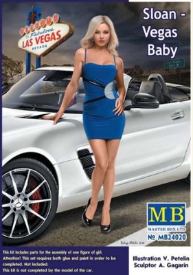 Master box 24020 Sloan - Vegas Baby, 75 мм 1/24