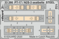 Eduard 33266 1/32 PT-17 / N2S-3 seatbelts STEEL (ICM)