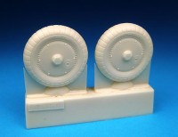 Barracuda Studios BCR32070 Messerschitt Bf-109G Wheels - Ribbed Hub, Ribbed Tire/tyre 1/32