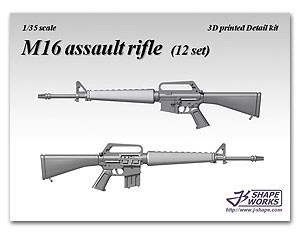 J-Shape Works JS35A025 M16 Assault Rifle (12 set) 1:35