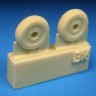 Barracuda Studios BCR72316 Supermarine Spitfire 4-slot block tread (tire style never made before) 1/72