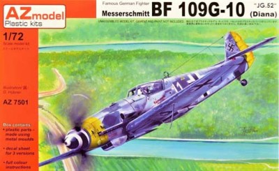 AZ Model 75001 Messerschmitt Bf 109G-10 'JG.52' (3x camo) 1/72