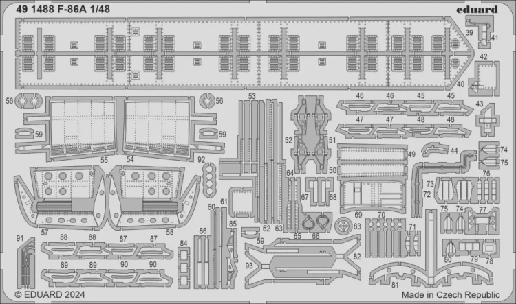 Eduard 491488 SET F-86A (CL.PROP) 1/48