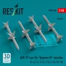 Reskit 48458 AIM-7F Low Vis 'Sparrow III' missiles (4x) 1/48