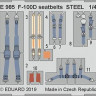 Eduard FE985 1/48 F-100D seatbelts STEEL (TRUMP)