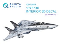 Quinta Studio QD72085 F-14B (Academy) 3D Декаль интерьера кабины 1/72