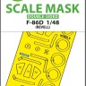 Art Scale 200-M48149 North-American F-86D Sabre wheels and canopy frame paint mask (inside and outside) 1/48