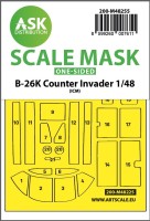 Art Scale 200-M48255 Douglas B-26K Counter Invader one-sided self adhesive fit masks for clear parts 1/48