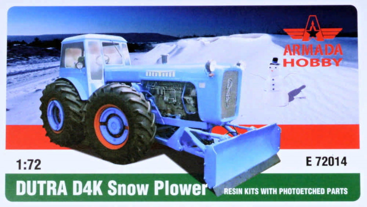 Armada Hobby E72014 DUTRA D4K Snow Plower (resin kit&PE) 1/72