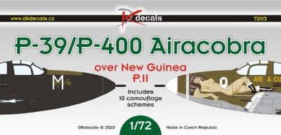 Dk Decals 72113 P-39/P-400 Airacobra o.N.Guinea II (10x camo) 1/72
