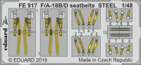 Eduard FE917 F/A-18B/D seatbelts STEEL 1/48