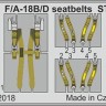 Eduard FE917 F/A-18B/D seatbelts STEEL 1/48