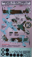 Kora Model DEC72372 Hs-123A-1 'Angelito' in Spain Vol.3 декали декали 1/72