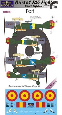 Lf Model C32107 Decals Bristol F.2b over Spain (WNW) Part 1 1/32