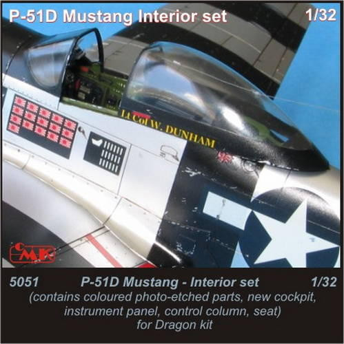 CMK 5051 P-51 Mustang-interior set for Drag. 1/32