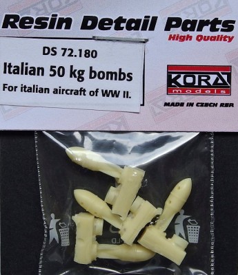 Kora Model DS72180 Italian 50kg bombs (for WWII aircraft) 1/72