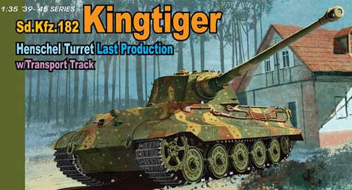 Dragon 6209 1/35 Sd.Kfz.182 Kingtiger Henschel Turret Last Production w/Transport Track