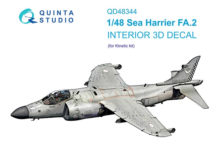 Quinta studio QD48344 Sea Harrier FA.2 (Kinetic) 1/48