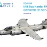 Quinta studio QD48344 Sea Harrier FA.2 (Kinetic) 1/48