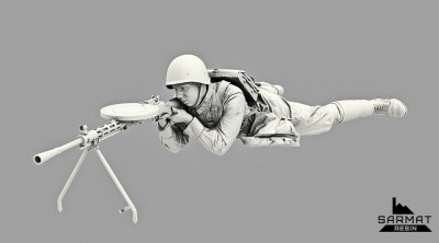 Sarmat Resin SRsf35044 Пулеметчик с ДП-27, РККА Лето 41 1/35