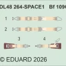 Eduard 3DL48264 Bf 109G seatbelts SPACE 1/48