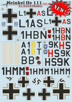 Print Scale 72-198 Heinkel He-111 Part 2 Wet decal 1/72