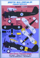 Kora Model NDT72023 Bristol Bulldog Mk.IIA Finnish Service декали декали 1/72