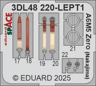 Eduard 3DL48220 A6M5 Zero (Nakajima) SPACE (EDU) 1/48