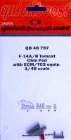 Quickboost QB48 797 F-14A/B Tomcat chin pod w/ ECM/TCS equip(TAM) 1/48