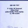 Quickboost QB48 797 F-14A/B Tomcat chin pod w/ ECM/TCS equip(TAM) 1/48