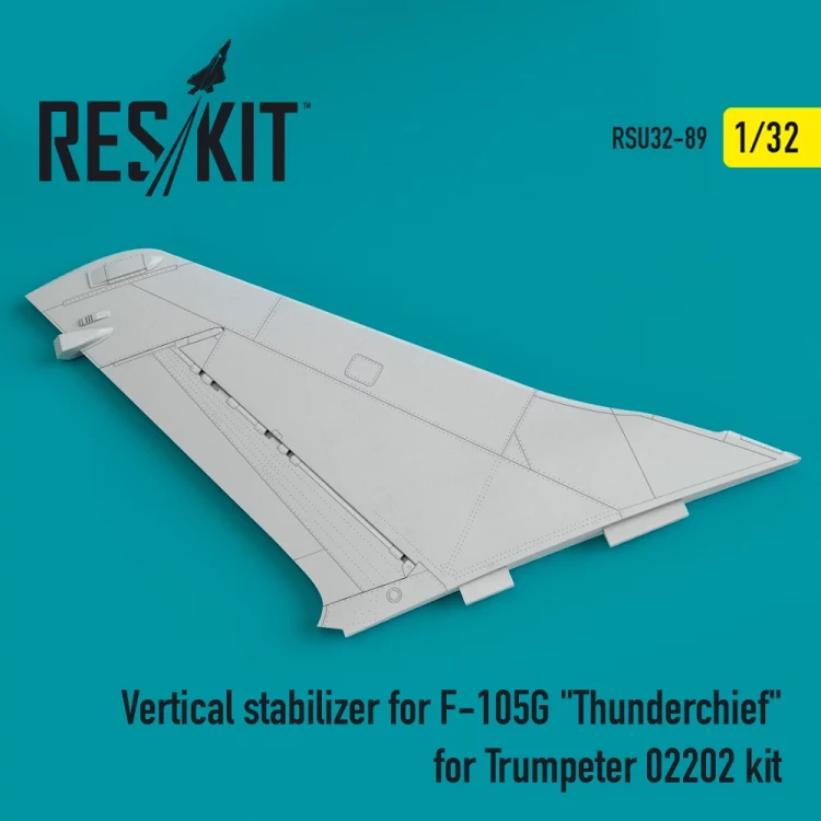 Reskit RSU32-089 Vertical stabilizer for F-105G 'Thunderchief' 1/32