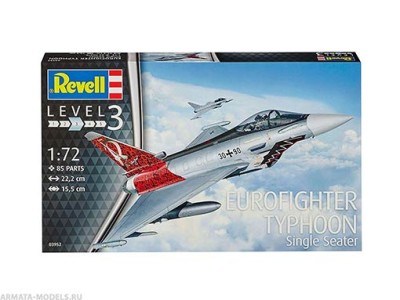 Revell 03952 Одноместный многоцелевой истребитель Eurofighter Typhoon EF-2000 (REVELL) 1/72