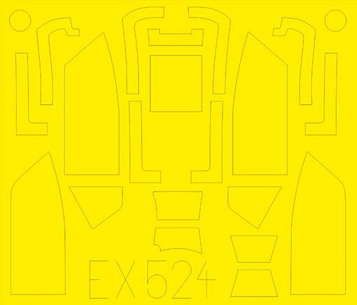 Eduard EX524 Mask 1/48 Bf 109G-6 Erla canopy (EDU)