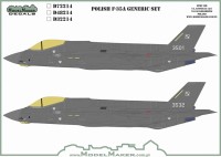 Model Maker Decals D72214 Polish Lockheed-Martin F-35A Lightning II generic set 1/72