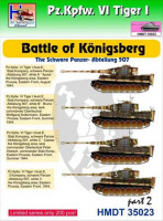 Hm Decals HMDT35023 1/35 Decals Pz.Kpfw.VI Tiger I Battle K?nigsberg 2