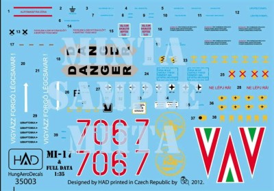 HAD 35003 Decal Mi-17 1/35